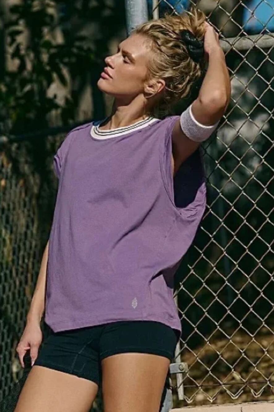 FREE PEOPLE MOVEMENT Don't Sweat It Tee XS NWT